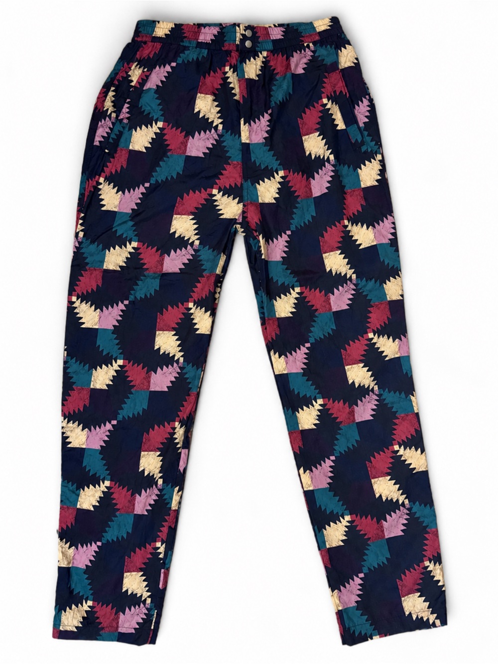 NEVER WORN - BRAND NEW Isabel Marant Multicolor Geometric Print Trousers - Navy